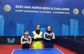 یک طلا و برنز نمایندگان ایران در مسابقات تنیس‌روی میز آسیا